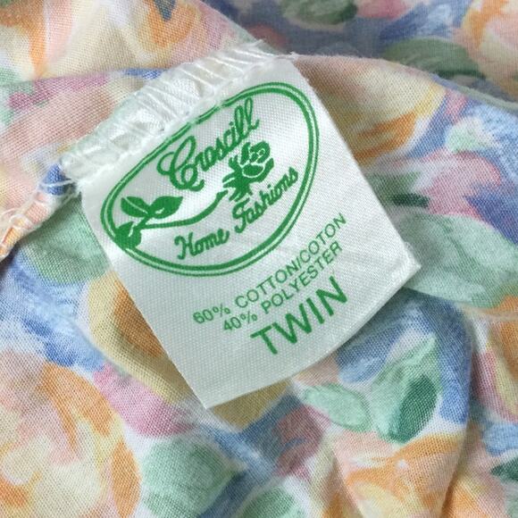 Vintage Discontinued Croscill Fiesta Flat Sheet Twin Size - Picture 2 of 5